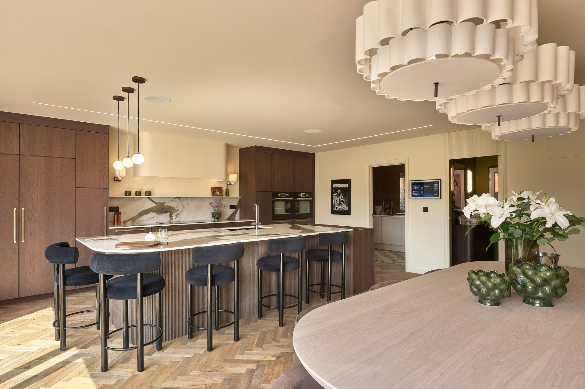 The Muse — open-plan kitchen and dining